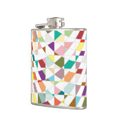 抽象芸術カラーズタペストリー フラスク (左)