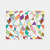 抽象芸術カラーズタペストリー フリースブランケット (正面(横))