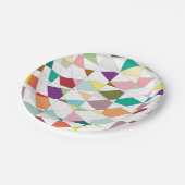 抽象芸術カラーズタペストリー ペーパープレート (アングル)