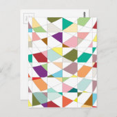 抽象芸術カラーズタペストリー ポストカード (正面/裏面)