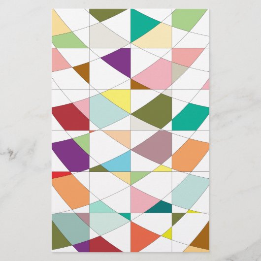 抽象芸術カラーズタペストリー 便箋 (正面)