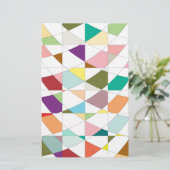 抽象芸術カラーズタペストリー 便箋 (スタンド正面)