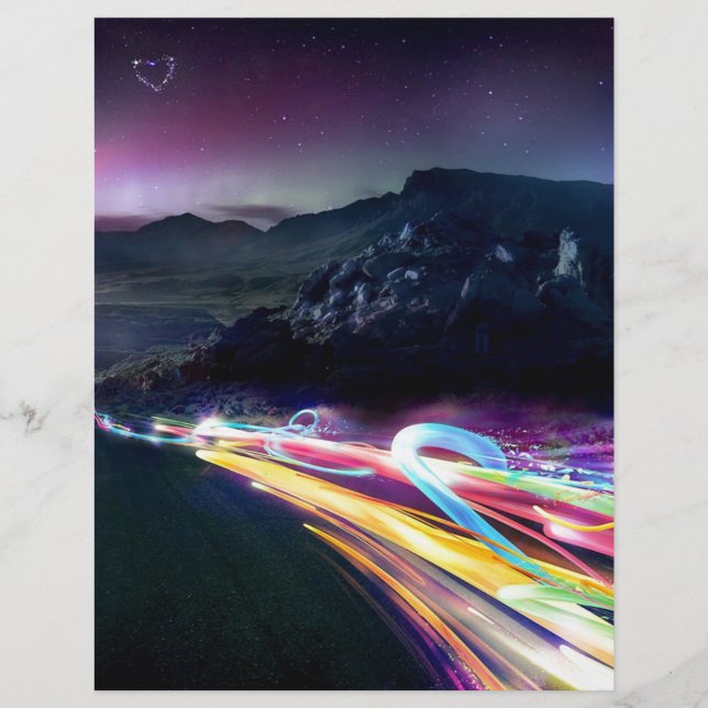 抽象芸術カラーズノーザンライトロード (正面)