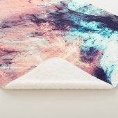 抽象芸術カラーダイナミック背景(照明ef付き) シェルパブランケット (3/4)