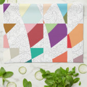 抽象芸術カラーダマスク キッチンタオル (折り畳み)