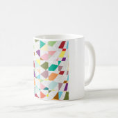 抽象芸術カラーダマスク コーヒーマグカップ (正面右)