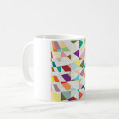 抽象芸術カラーダマスク コーヒーマグカップ (正面左)