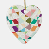 抽象芸術カラーダマスク セラミックオーナメント (右)