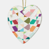 抽象芸術カラーダマスク セラミックオーナメント (左)