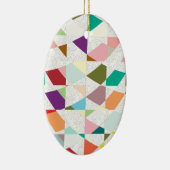 抽象芸術カラーダマスク セラミックオーナメント (右)
