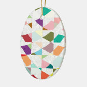 抽象芸術カラーダマスク セラミックオーナメント (左)
