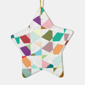 抽象芸術カラーダマスク セラミックオーナメント (左)