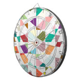 抽象芸術カラーダマスク ダーツボード (正面右)