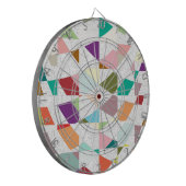 抽象芸術カラーダマスク ダーツボード (正面左)