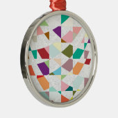 抽象芸術カラーダマスク メタルオーナメント (右)