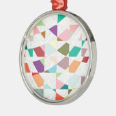 抽象芸術カラーダマスク メタルオーナメント (左)