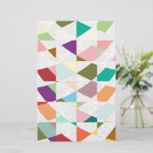 抽象芸術カラーダマスク 便箋 (スタンド正面)