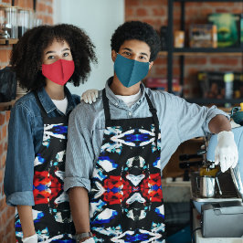 抽象芸術カラーテクスチャ エプロン