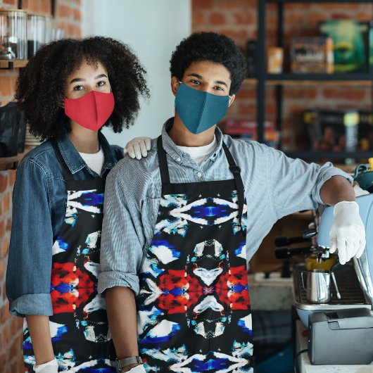 抽象芸術カラーテクスチャ エプロン