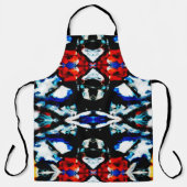 抽象芸術カラーテクスチャ エプロン (正面)