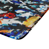 抽象芸術カラーテクスチャ カッティングボード (角)