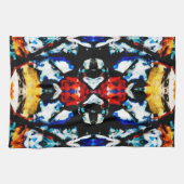 抽象芸術カラーテクスチャ キッチンタオル (横)