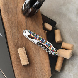 抽象芸術カラーテクスチャ ソムリエナイフ