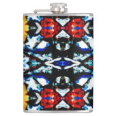 抽象芸術カラーテクスチャ フラスク (正面)