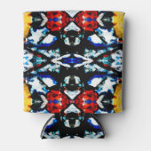 抽象芸術カラーテクスチャ 缶クーラー (正面)