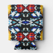 抽象芸術カラーテクスチャ 缶クーラー (裏面)