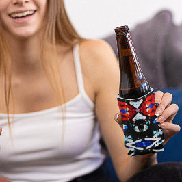 抽象芸術カラーテクスチャ 缶クーラー