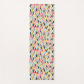 抽象芸術カラートレンディーヨガエクササイズフロアマット ヨガマット (正面)