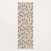 抽象芸術カラートレンディーヨガエクササイズフロアマット ヨガマット (裏面)