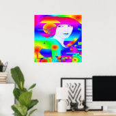 抽象芸術カラードーム ポスター (ホームオフィス)