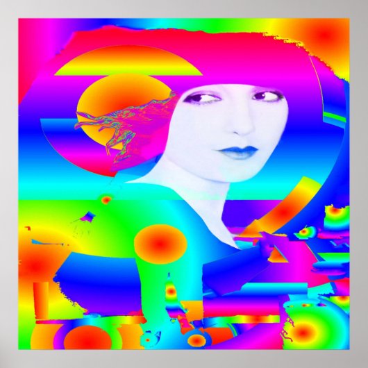 抽象芸術カラードーム ポスター (正面)