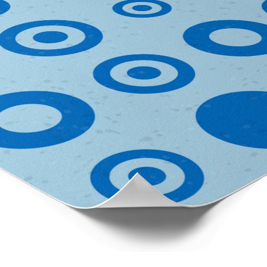 抽象芸術カラーハーフトーンドット生成アートバックガー ポスター (角)