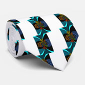 抽象芸術カラーバーストアートプリント ネクタイ (ロール)