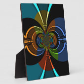 抽象芸術カラーバーストアートプリント フォトプラーク (側面)