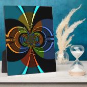 抽象芸術カラーバーストアートプリント フォトプラーク (側面)