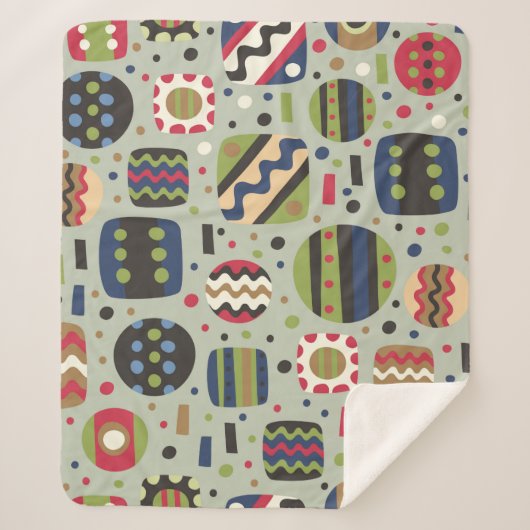 抽象芸術カラーパターンテクスチャ、インテリア指定 シェルパブランケット (正面)