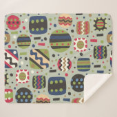 抽象芸術カラーパターンテクスチャ、インテリア指定 シェルパブランケット (正面(横))