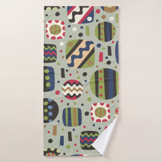 抽象芸術カラーパターンテクスチャ、インテリア指定 バスタオル (バスタオル)