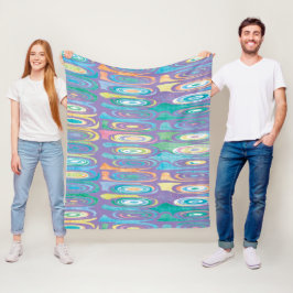 抽象芸術カラーパターン1フリースブランケット フリースブランケット