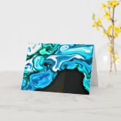 抽象芸術カラー勉強115、カード カード (黄色い花)