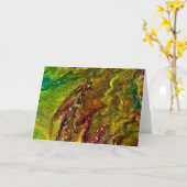 抽象芸術カラー勉強11、カード カード (黄色い花)