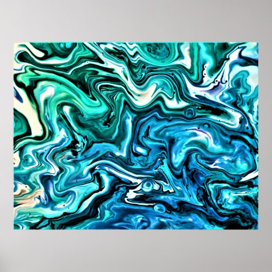 抽象芸術カラー勉強123、 ポスター (正面)