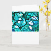 抽象芸術カラー勉強125、カード カード (黄色い花)