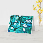 抽象芸術カラー勉強125、カード カード (黄色い花)