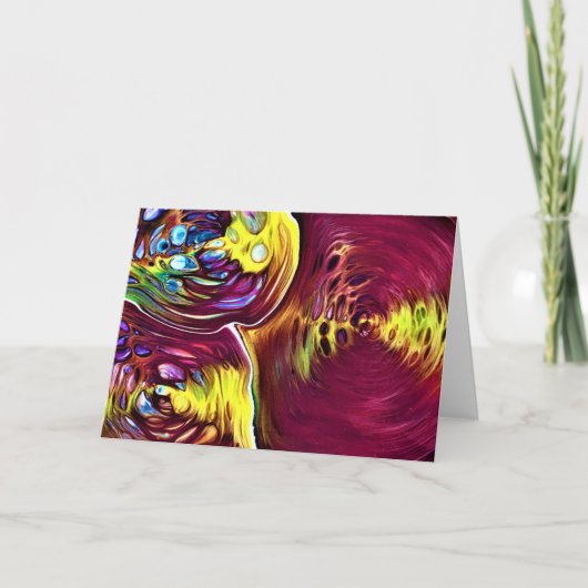 抽象芸術カラー勉強145、カード カード (正面)