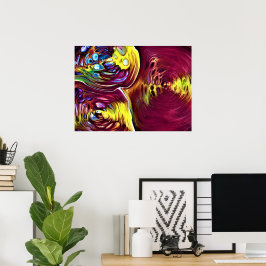 抽象芸術カラー勉強145、 ポスター